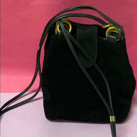 Other - Black suede handbag